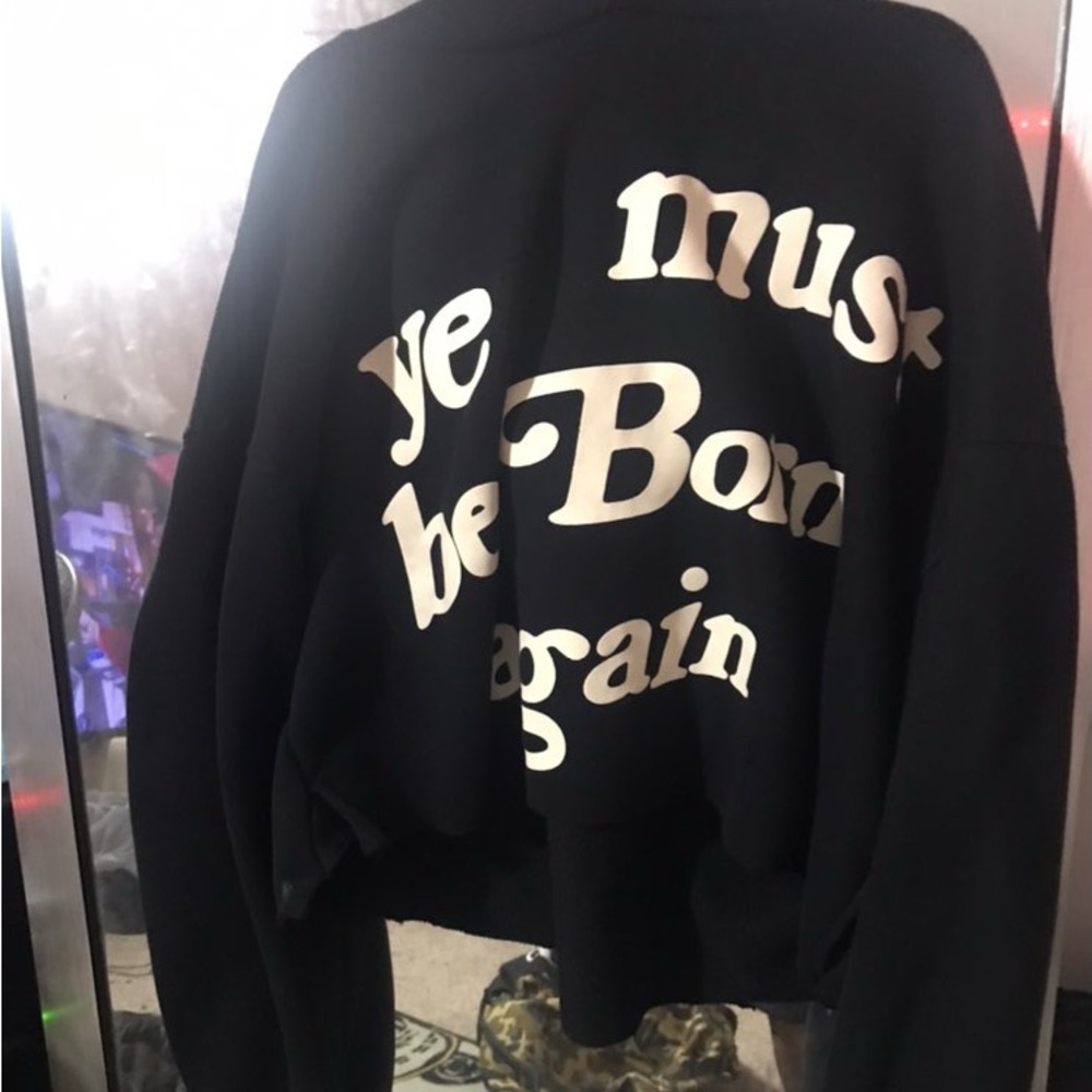 Cactus Plant Flea Market Born Again Hoodie (Size:S) Black & White